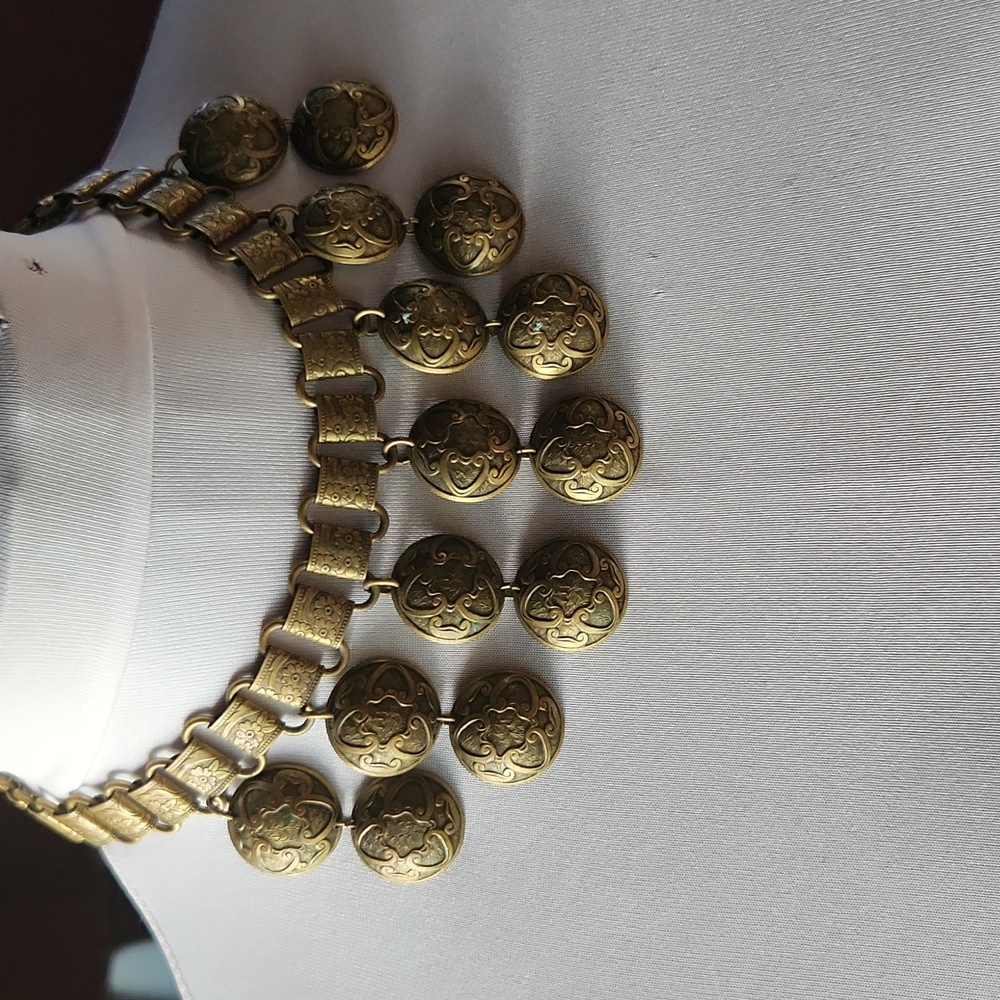 Antique Turkish brass choker